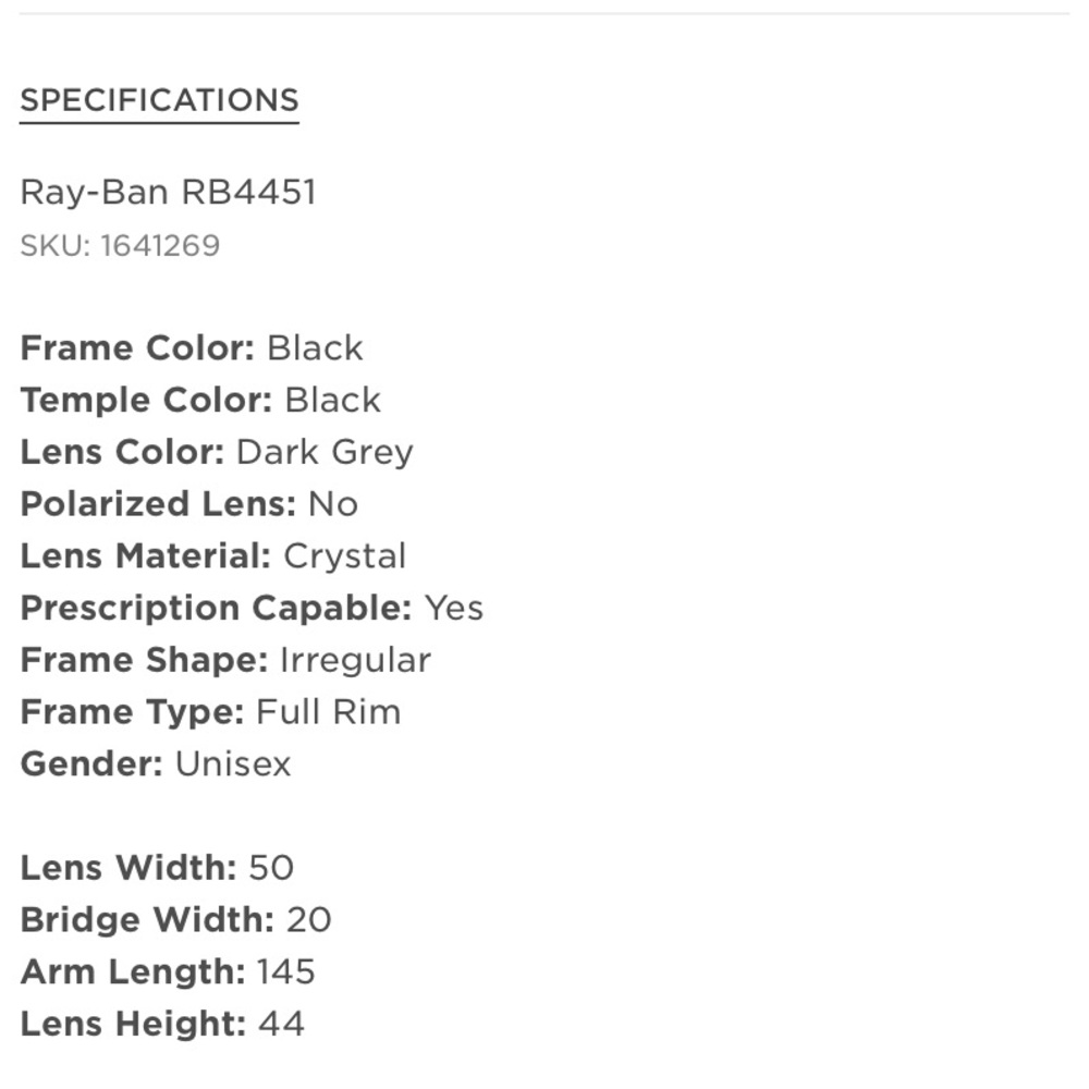 Ray-Ban Black Frame Green Lens Sunglasses - Picture 10 of 10